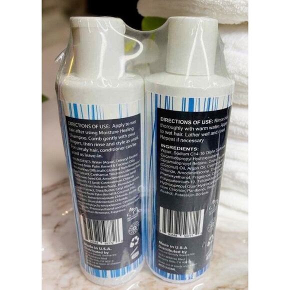 Nelson J Beverly Hills Moisture Healing Shampoo & Conditioner Set 8 oz. Each NEW - Picture 2 of 7